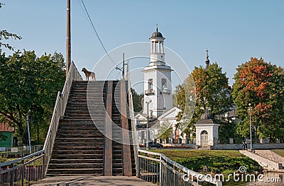 Ustâ€“Izhora, St Petersburg. Russia. View of Alexander Nevsky Church Stock Photo